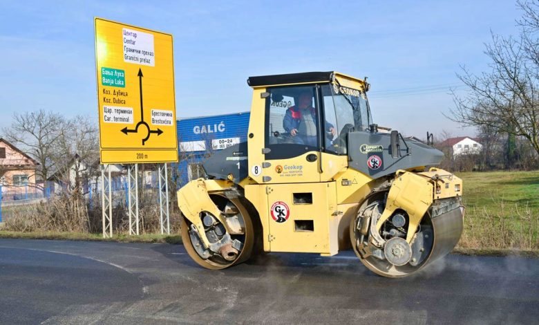 Asfaltiranje puta Gradiška – Banjaluka