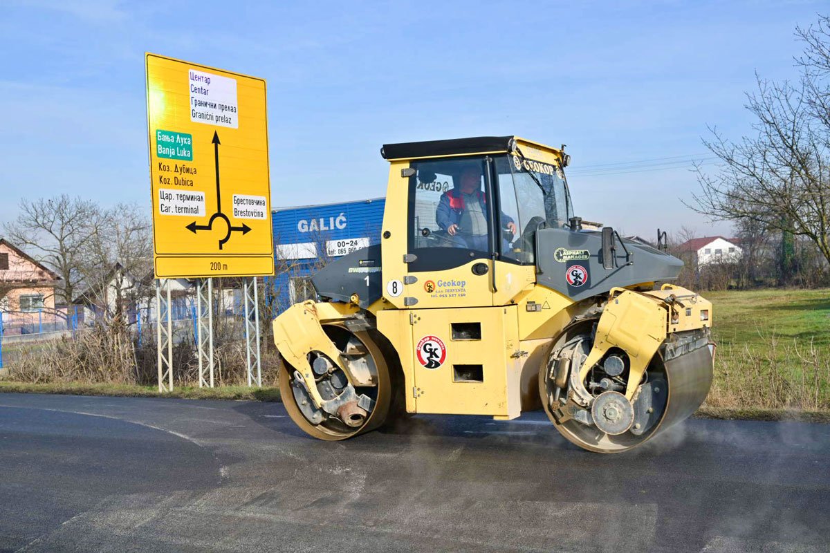 Asfaltiranje puta Gradiška – Banjaluka