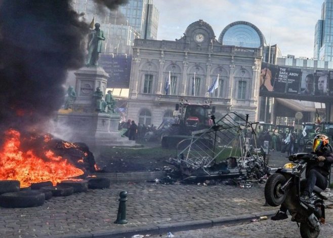 Brisel u plamenu: Poljoprivrednici izazvali haos