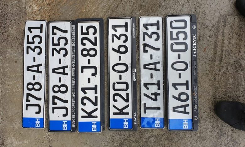 Vraćene registarske tablice uništava kako ko hoće