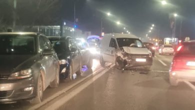 Saobraćajni kolaps: Lančani sudar na Tranzitu