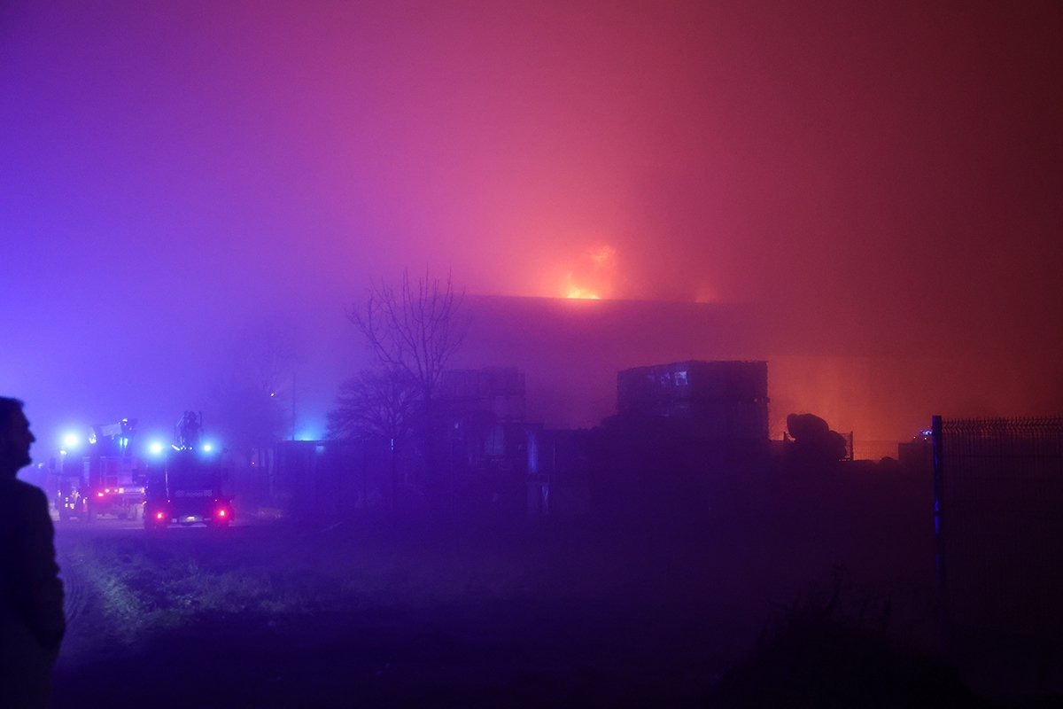 Požar kod Zaboka u preduzeću sa opasnim materijama