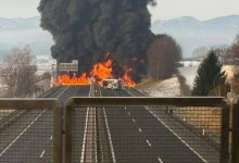 Težak udes u Sloveniji: Vozila u plamenu, saobraćaj u prekidu