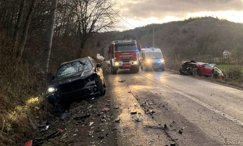 Direktan sudar dva auta kod Prijedora, ima povrijeđenih