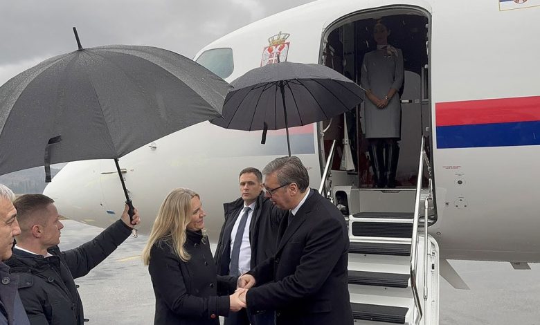 Vučić stigao u Mostar, dočekala ga Cvijanovićeva