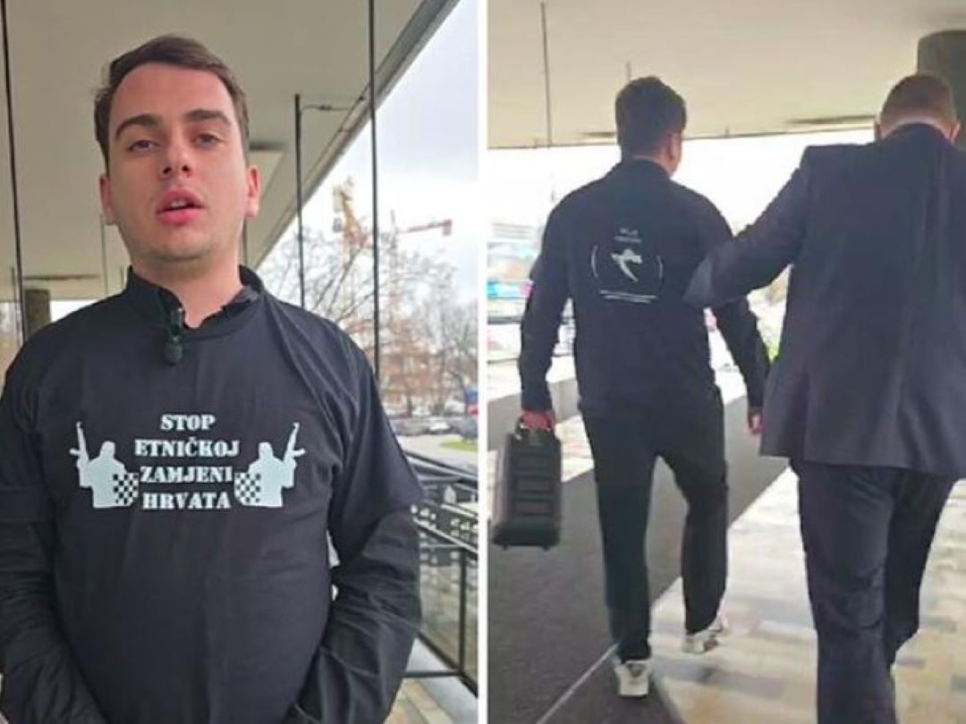 Upao u Gradsku upravu Zagreba i pustio "Bojnu Čavoglave"