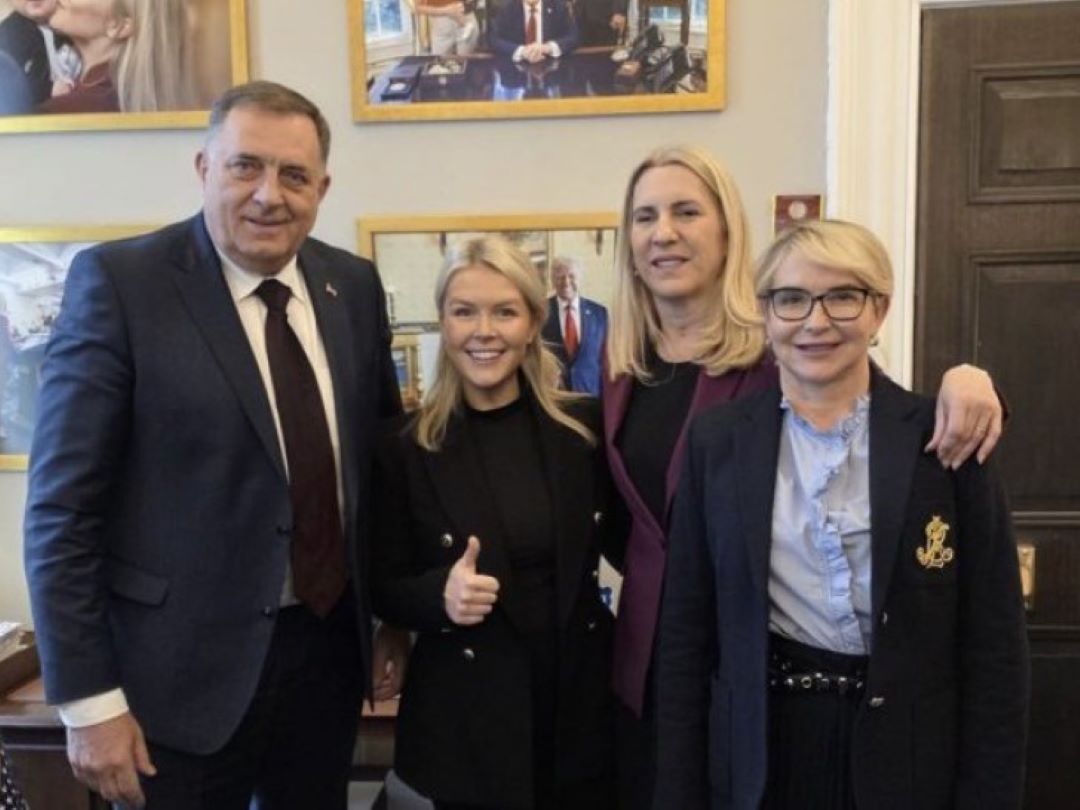 Delegacija Srpske u Bijeloj kući sa sekretarkom Donalda Trampa