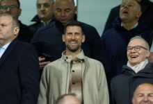 Đoković gleda meč BiH -Italija u društvu predsjednika UEFA
