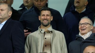 Đoković gleda meč BiH -Italija u društvu predsjednika UEFA