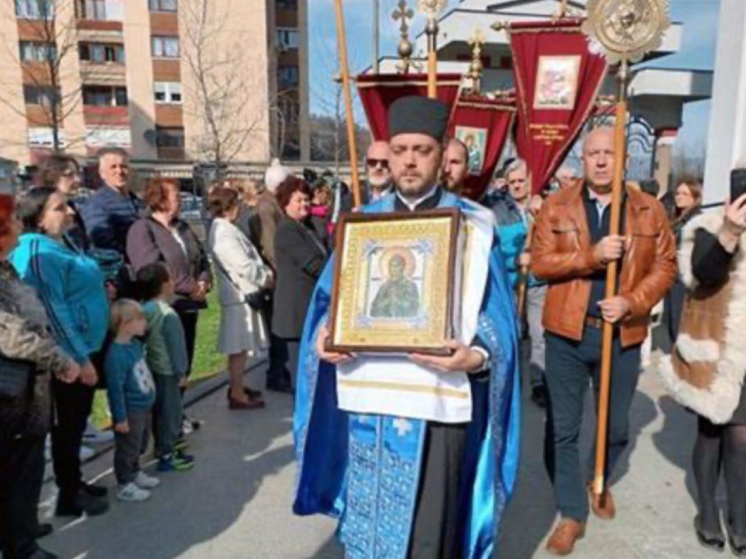 Vjernici u Zvorniku dočekali čudotvornu ikonu iz Rusije