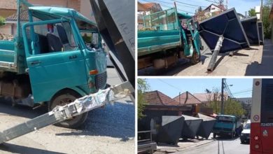 Kamion udario u autobusko stajalište u beogradskom naselju Kaluđerica, ima povrijeđenih