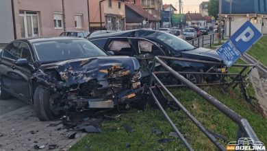 Karambol u Bijeljini: Pijani vozač udario u tri parkirana automobila