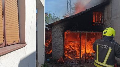 Vatra progutala dio kuće u Banjaluci