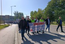 Prvomajski protest u Zenici nakon gašenja pogona