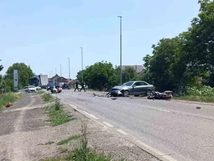 Teška nesreća u Gradišci, povrijeđen motociklista