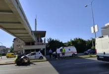 Sudar automobila i kosilice na Zapadnom tranzitu