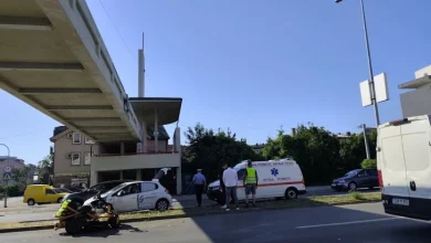 Sudar automobila i kosilice na Zapadnom tranzitu
