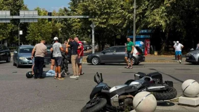Sudar dva automobila i motocikla u centru Banjaluke